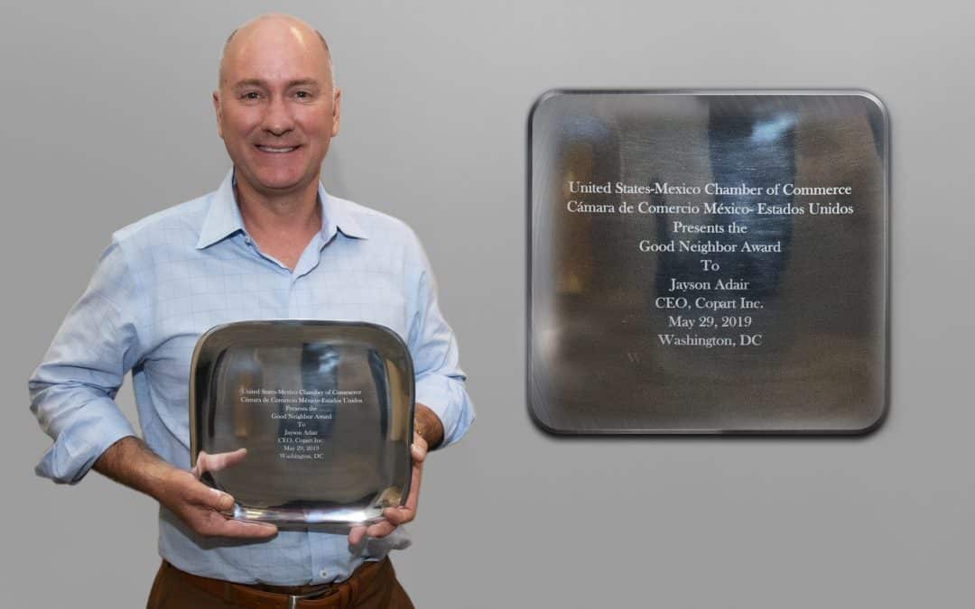 Copart CEO wins Leadership Award