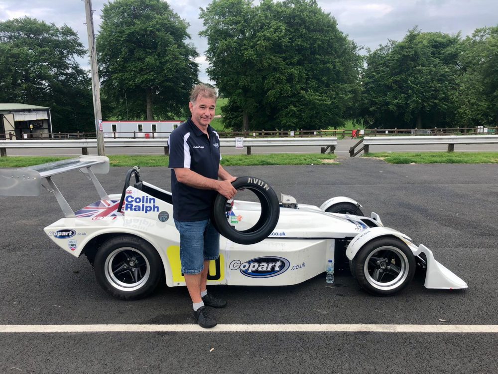 Colin won another Avon race car tyre at Cadwell Park 