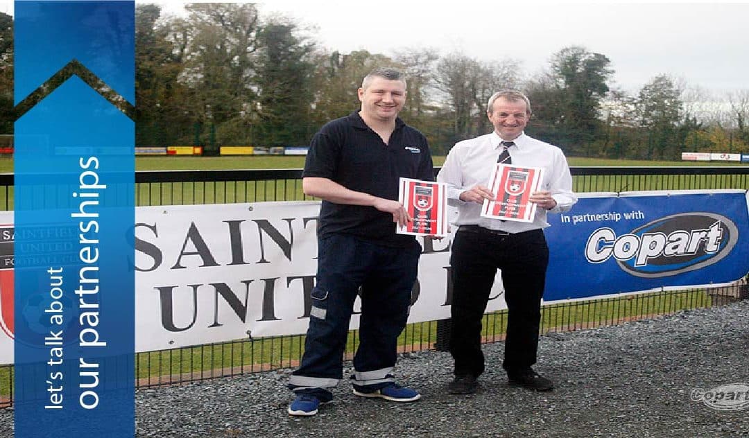 Copart Supports Saintfield United FC Development Plan