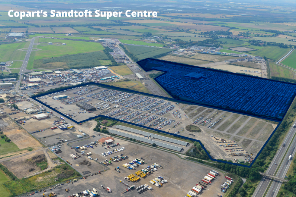 Copart Announces 110acre Super Centre in the North of England Online