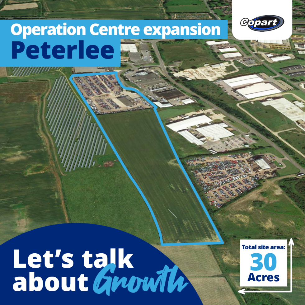 Copart Announces Further Expansion In Northeast Of England Online   Copart Peterlee Expansion 980x980 