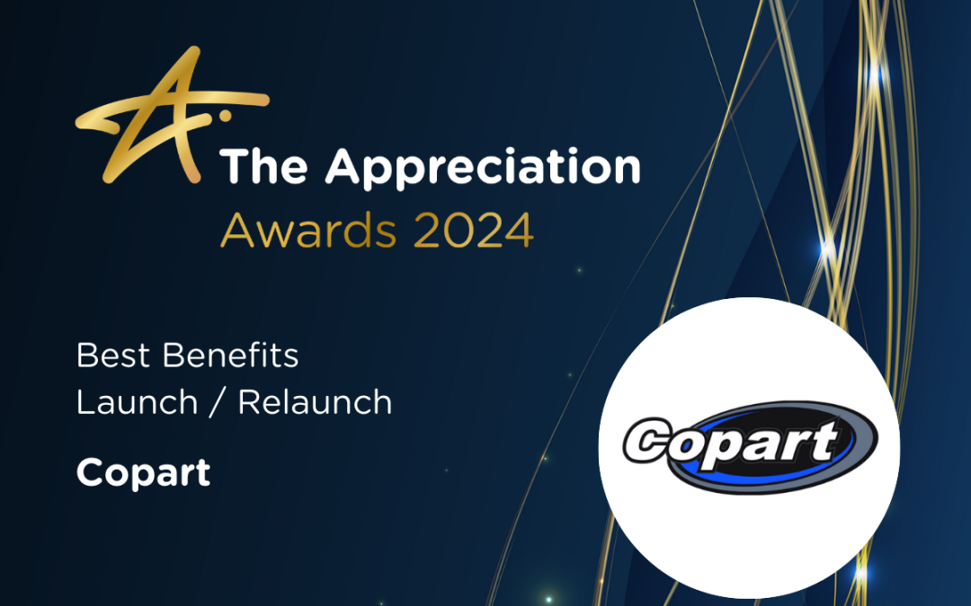 Copart named as finalist for Reward Gateway | Edenred Appreciation Awards 2024 